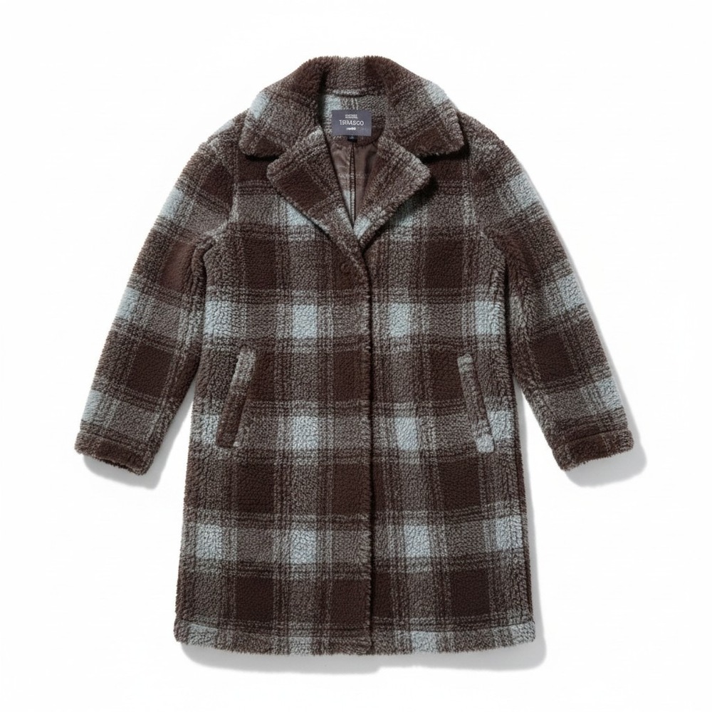 Toad&Co Sespe Crombie Fleece Recycled Wool Blend Coat Large